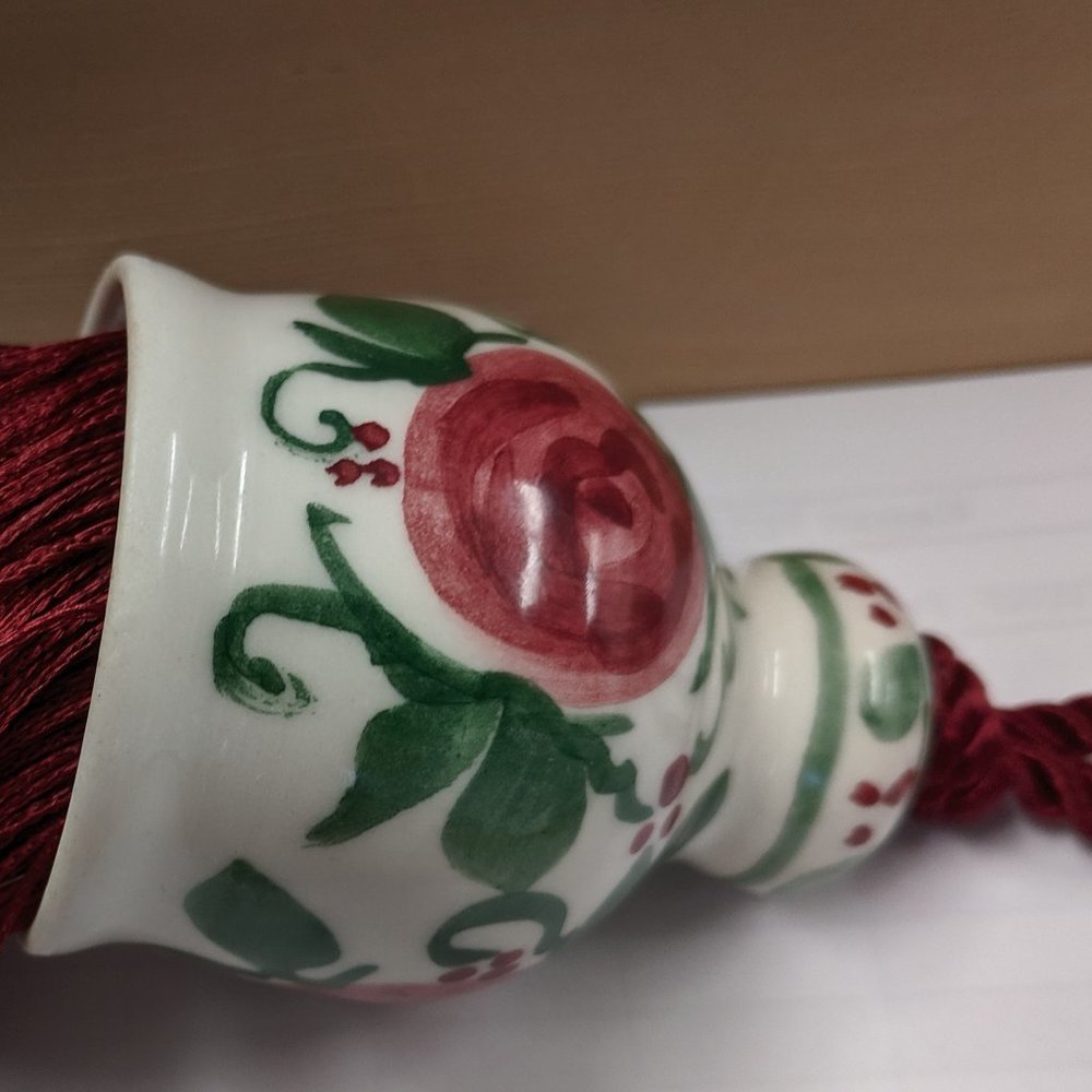 **PRICE REDUCED** Vintage Ceramic Curtain Tiebacks - Picture 4 of 10